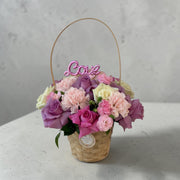 Love Basket Flower Arrangement